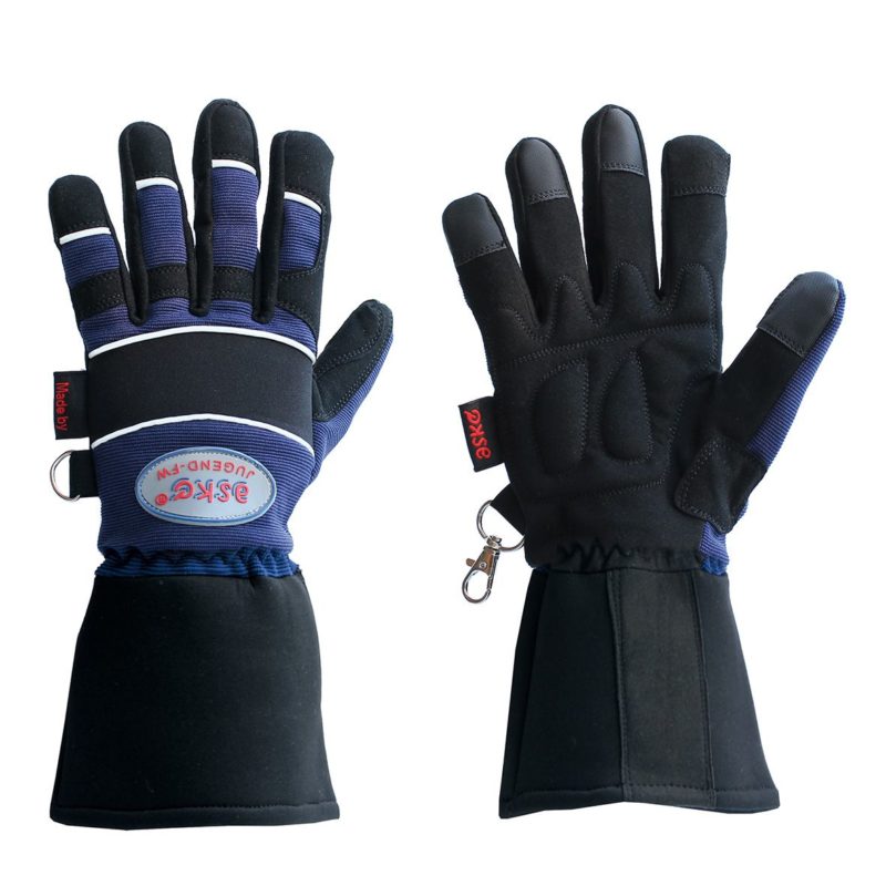 Jugendfeuerwehr Handschuhe mit Stulpe Blau