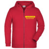 Jugendfeuerwehr Zip Hoodie rot vorn